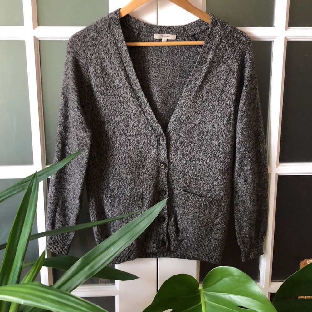 Madewell - Merino wool cardigan (gray)